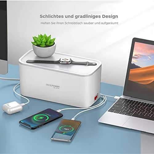 Carruzzo RealPower PowerBox 522 elektros tinklo ilgintuvas 1,5 m 5 AC išvestis(ys / čių) Vidaus Balta