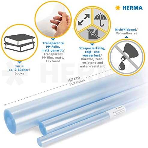 Herma Book Cover Foil transparent (7386)