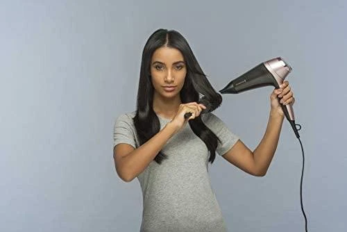 Remington | Curl and Straight Confidence Plaukų džiovintuvas | D5706 | 2200 W | Number of temperature settings 3 | Ionic function | Diffuser nozzle | Juodas
