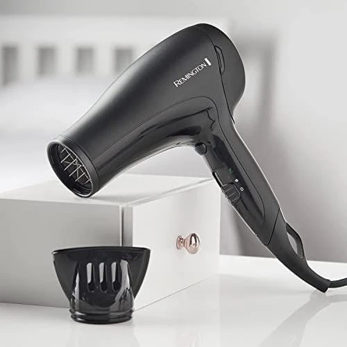 Remington Power Dry 2000 Plaukų džiovintuvas D3010 Ionic function, 2000 W, Juodas