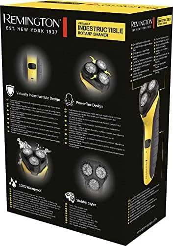 Barzdaskutė Remington | Rotary Shaver | PR1855 Virtually Indestructible | Cordless | Geltona/Juodas