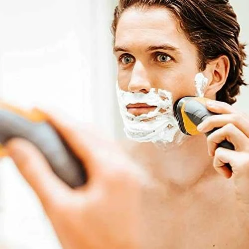 Barzdaskutė Remington | Rotary Shaver | PR1855 Virtually Indestructible | Cordless | Geltona/Juodas