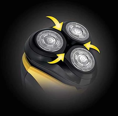 Barzdaskutė Remington | Rotary Shaver | PR1855 Virtually Indestructible | Cordless | Geltona/Juodas