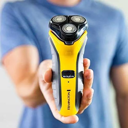 Barzdaskutė Remington | Rotary Shaver | PR1855 Virtually Indestructible | Cordless | Geltona/Juodas