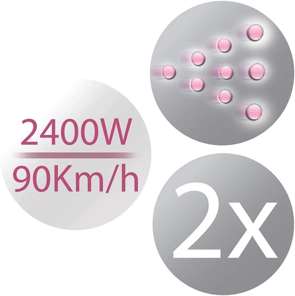 Plaukų džiovintuvas Dryer for hair REMINGTON D5226 (2400W, baltos spalvos)