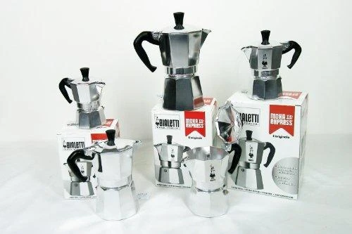 Bialetti Moka Express Moka kavinukas Aliuminio, Juodas