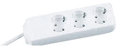 REV Socket line 3 kartus 3,0 m balta