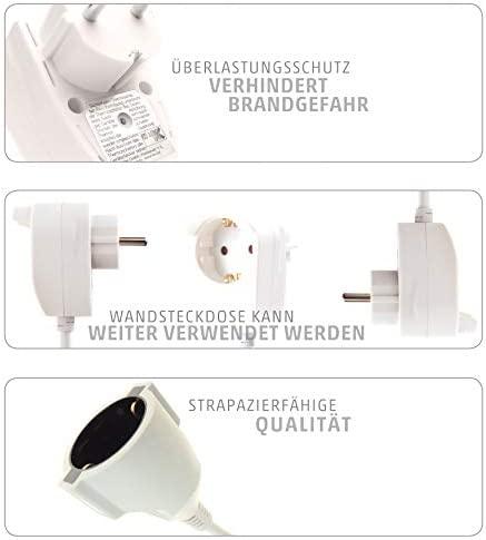 REV REV SchuKo prailgintuvas 3 m baltas Powersplit
