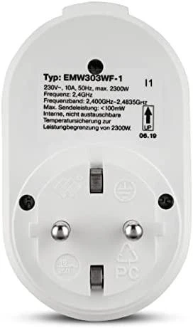 REV REV Link2Home WiFi Socket & Time Switch baltas