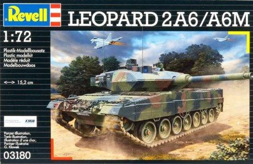 Revell Plastikinis modelis Leopard 2A6/A6M 1:72, rudas