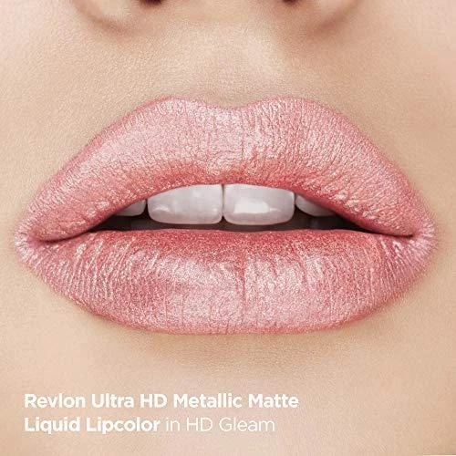 Revlon Ultra HD Metallic Matte Liquid Lipcolor skysti lūpų dažai, spalva - HD Gleam (690)