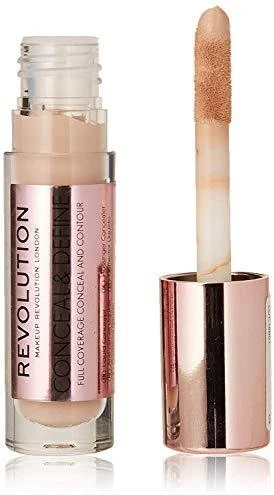 Makeup Revolution Conceal & Define korekcinis skystas maskuoklis C4, 4 g