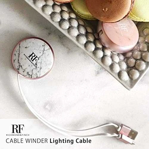 „Richmond&Finch“ kabelinė spyna „Lightningwhite“ marmuras/baltas marmuras CW-014