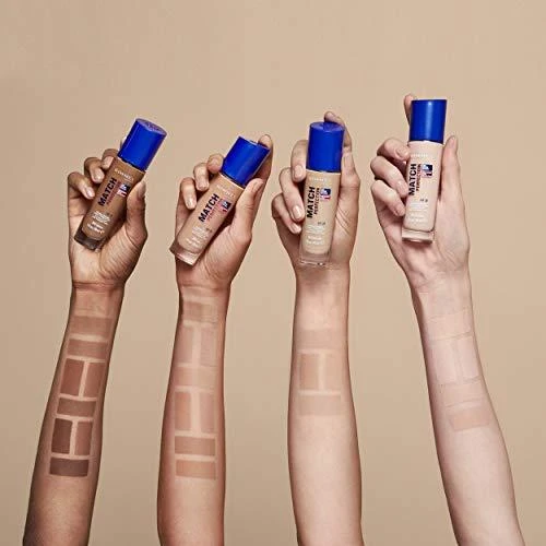 Rimmel London Match Perfection SPF20 makiažo pagrindas Moterims 30 ml, Light Nude 102 - Warm