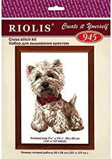RIOLIS – Create It Yourself – Siuvinėjimo rinkinys „Vakarų Škotijos baltasis“ 945 (20x26 cm)