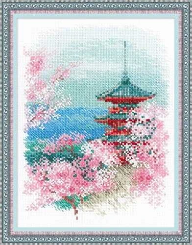 Sakura. Pagoda siuvinėjimo rinkinys iš RIOLIS Nr.: 1743