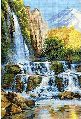 RIOLIS - Create It Yourself - Siuvinėjimo rinkinys „Krioklys“ 1194 (40x60 cm)