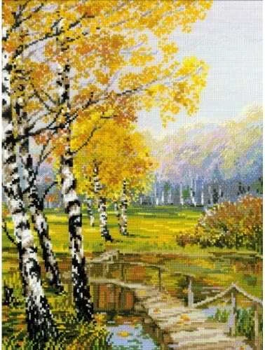 RIOLIS – Create It Yourself – Siuvinėjimo rinkinys „Beržynas“ 1134 (26x38 cm)