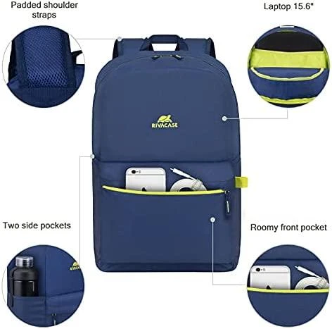 Rivacase itin lengva kuprinė 24L su nešiojamojo kompiuterio skyriumi iki 15,6" 5562 Mėlyna