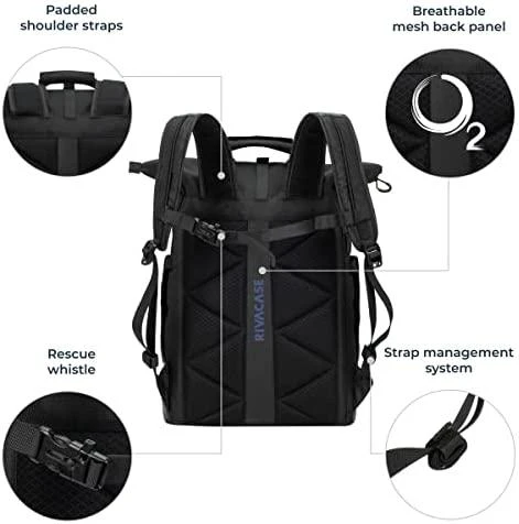 RIVACASE 5321 25L Nešiojamas kompiuteris bag 15.6" / 6 Juodas