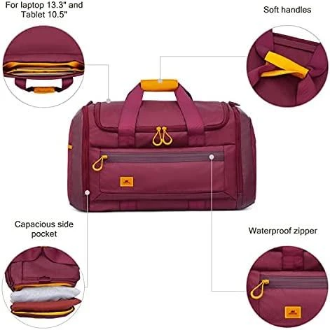 Kelioninis RivaCase DUFFLE BAG 35L/BURGUNDY Raudonas 5331 RIVACASE