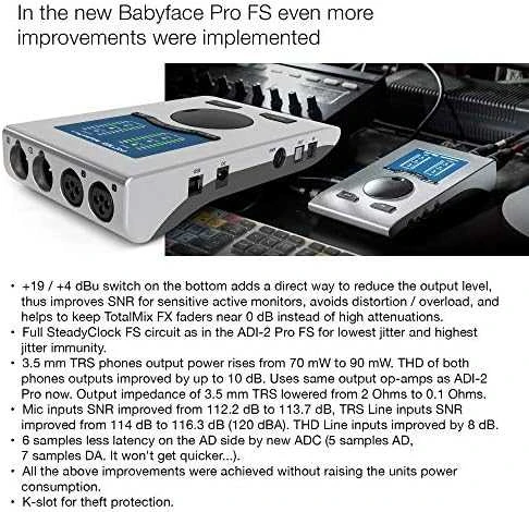 RME Babyface Pro FS – USB [12 IN/ 12 OUT] garso sąsaja