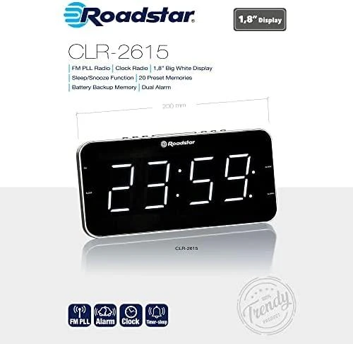 Laikrodis su radija Roadstar CLR-2615