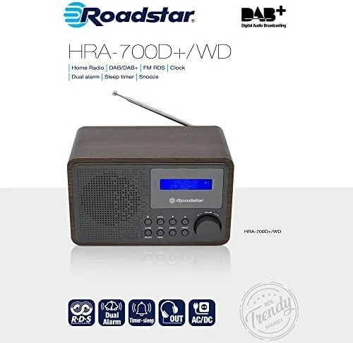 Skaitmeninė retro radija Roadstar HRA-700D/WD