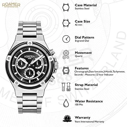 Laikrodis Roamer Tempomaster Chrono 221837 41 55 20