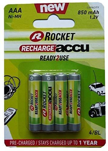 Rocket Rocket Precharged HR03 850MAH ALWAYS READY Blistera iepakojuma 4gb.