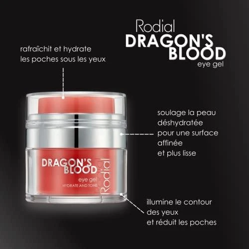 Rodial Dragon's Blood Eye Gel vėsinantis akių kontūro gelis, 15 ml