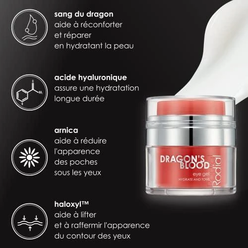 Rodial Dragon's Blood Eye Gel vėsinantis akių kontūro gelis, 15 ml