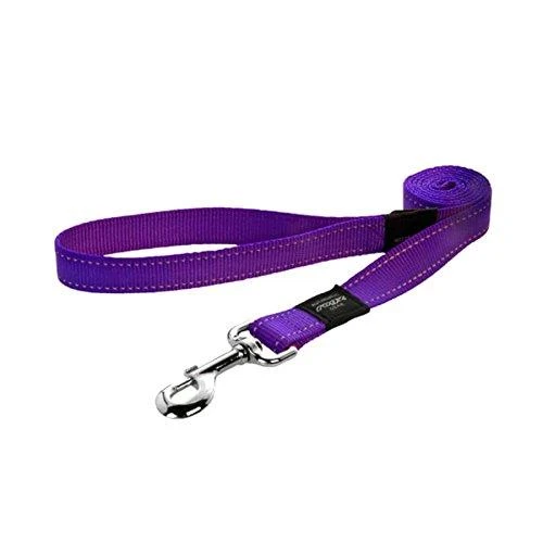 Rogz pavadėlis atšvaitas šuniui Reflective HL11E Bordo (plotis 1,6cm; ilgis 140cm)