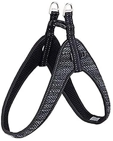 Rogz juodos minkštos atspindinčios petnešos 47cm S/M SJQ47
