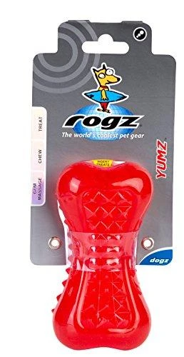 Rogz Yumz žaislas kaulas kramtymui raudonas 8,8cm