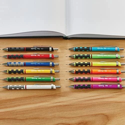 Automatinis pieštukas Rotring Tikky Juodas - Rinkinys Su Grafitu Ir Trintuku - 1904817