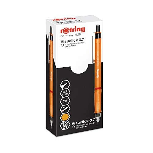 Automatinis pieštukas Rotring Visuclick 0.7mm 2B Oranžinis - 2089092