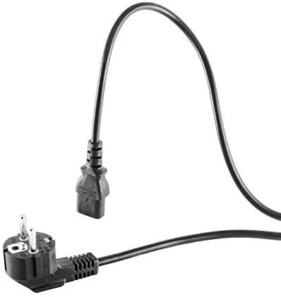 S-Conn Schuko maitinimo laidas kampinis - C13, 1,8 m, juodas