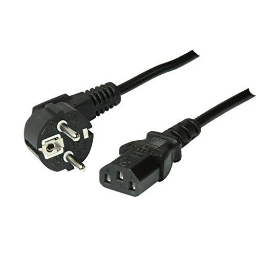 S-Conn Schuko maitinimo laidas kampinis - C13, 1,8 m, juodas