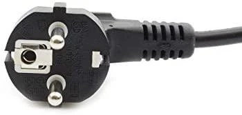 S-Conn Schuko maitinimo laidas kampinis - C13, 1,8 m, juodas