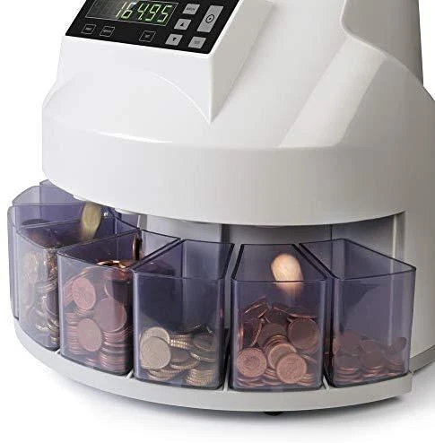 Automatinis Euro monetų skaičiavimo ir rūšiavimo aparatas SAFESCAN 1250