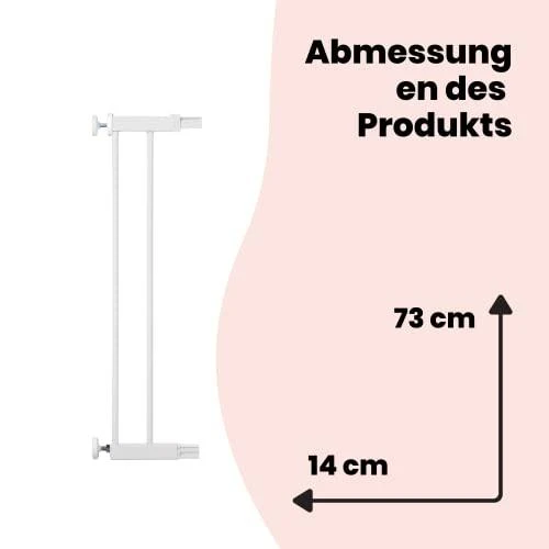 SAFETY 1ST apsauginės tvorelės pratęsimas Easy Close Metal plus Baltas 14 cm, 24204310