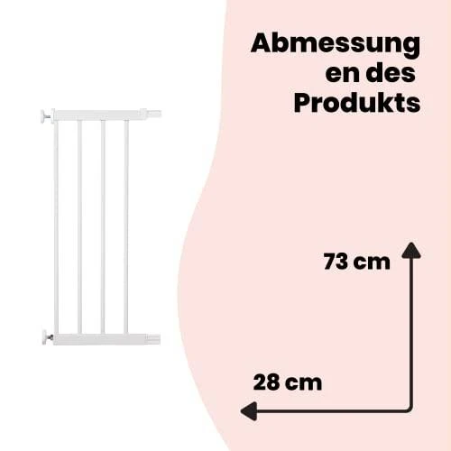 Safety 1St SAUGOS 1ST apsauginės tvorelės pretęsimas EASY CLOSE Metal Plus, balta, 28 cm, 24204310