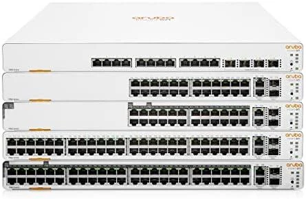 Šakotuvas Hewlett Packard (HP) HPE Aruba Networking Tinklo momentinio įjungimo jungiklis 20p Gigabit CL4 4p Gigabit CL6 PoE 2p 10GBT 2p SFP+ 370W 1960 Valdomas L2+ Gigabit Ethernet (10/100/1000) Ethernet palaikymas (PoE) 1U Balta