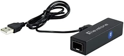 Šakotuvas Level One Carruzzo LevelOne GVT-1001 tinklo medijos keitiklis 1000 Mbit/ai Geltona