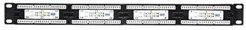 NETRACK 104-05 patch panel 19inch 24-jungtys kat. 5e UTP su lentyna