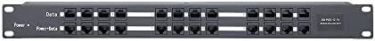 EXTRALINK 12 prievadų pasyvus PoE purkštukas / adapteris 10/100Mbps 12v ~ 48v DC stovas 19"