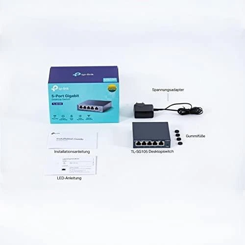 Šakotuvas Komutatorius TP-LINK, 5-port, metalinis korpusas, juodas / TL-SG105