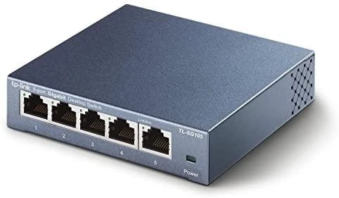 Šakotuvas Komutatorius TP-LINK, 5-port, metalinis korpusas, juodas / TL-SG105