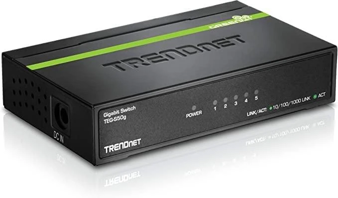 TRENDNET 5 prievadų Gigabit GREENnet jungiklis / metalinis dėklas